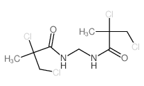 Propanamide, N,N'-methylenebis[2,3-dichloro-2-methyl- Structure