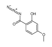 2-hydroxy-4-methoxybenzoyl azide Structure