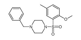 1-benzyl-4-(2-methoxy-5-methylphenyl)sulfonylpiperazine结构式