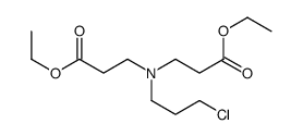 N-(3-Chloropropyl)-N-(3-ethoxy-3-oxopropyl)-β-alanine ethyl ester Structure