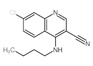 4-butylamino-7-chloro-quinoline-3-carbonitrile Structure