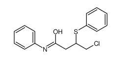 4-chloro-N-phenyl-3-phenylsulfanylbutanamide Structure