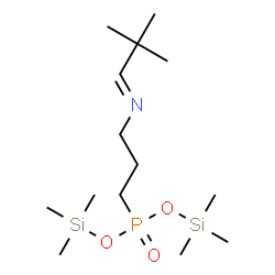 [3-[(2,2-Dimethylpropylidene)amino]propyl]phosphonic acid bis(trimethylsilyl) ester structure