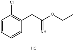 ethyl 2-(2-chlorophenyl)ethanecarboximidate hydrochloride Structure