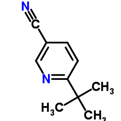 6-(2-Methyl-2-propanyl)nicotinonitrile Structure