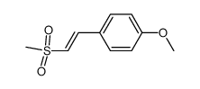 (E)-1-(2-methanesulfonyl-vinyl)-4-methoxy-benzene Structure