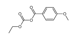 (ethyl carbonic) 4-methoxybenzoic anhydride Structure