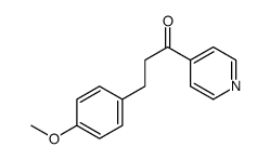 3-(4-methoxyphenyl)-1-pyridin-4-ylpropan-1-one Structure