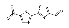 2-(1-methyl-5-nitro-1H-imidazol-2-yl)-thiazole-4-carbaldehyde结构式