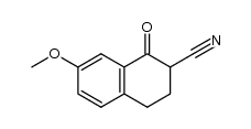 7-methoxy-2-cyano-1-tetralone结构式