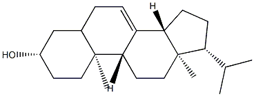 20-Methylpregn-7-en-3β-ol结构式