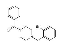 [4-[(2-bromophenyl)methyl]piperazin-1-yl]-phenylmethanone结构式
