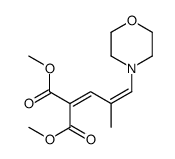 dimethyl 2-[(E)-2-methyl-3-morpholin-4-ylprop-2-enylidene]propanedioate结构式