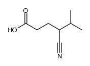 4-cyano-5-methyl-hexanoic acid结构式