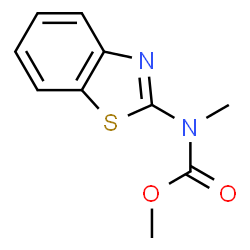 Carbamic acid, 2-benzothiazolylmethyl-, methyl ester (9CI) Structure