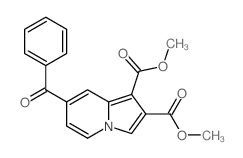 1,2-Indolizinedicarboxylicacid, 7-benzoyl-, 1,2-dimethyl ester structure