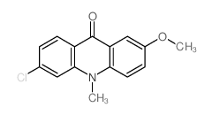 6-chloro-2-methoxy-10-methyl-acridin-9-one Structure