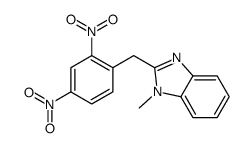 2-[(2,4-dinitrophenyl)methyl]-1-methylbenzimidazole结构式