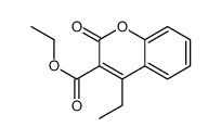 ethyl 4-ethyl-2-oxochromene-3-carboxylate结构式