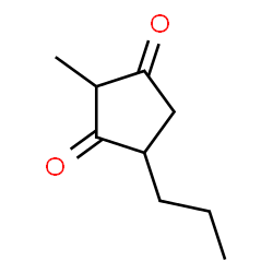 1,3-Cyclopentanedione, 2-methyl-4-propyl- (9CI) structure