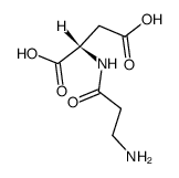 N-β-alanyl-(S)-aspartic acid结构式