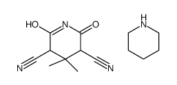 4,4-dimethyl-2,6-dioxopiperidine-3,5-dicarbonitrile,piperidine Structure
