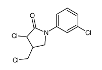 3-chloro-4-(chloromethyl)-1-(3-chlorophenyl)pyrrolidin-2-one Structure