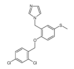 1-[2-(2,4-dichloro-benzyloxy)-5-methylsulfanyl-benzyl]-1H-imidazole结构式