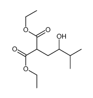 diethyl 2-(2-hydroxy-3-methylbutyl)propanedioate结构式