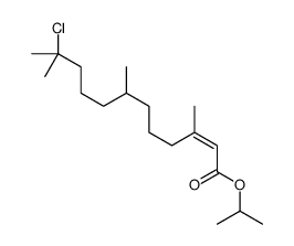 propan-2-yl 11-chloro-3,7,11-trimethyldodec-2-enoate Structure