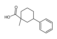 1-methyl-3-phenylcyclohexane-1-carboxylic acid Structure