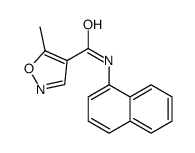 5-methyl-N-naphthalen-1-yl-1,2-oxazole-4-carboxamide Structure