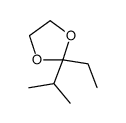 2-ethyl-2-propan-2-yl-1,3-dioxolane结构式