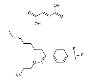 5-Ethoxy-4'-trifluoromethylvalerophenone O-(2-aminoethyl) oxime fumarate结构式