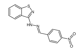 4-nitro-benzaldehyde benzo[d]isothiazol-3-yl-hydrazone Structure