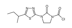 3-(5-sec-butyl-[1,3,4]thiadiazol-2-yl)-2-oxo-imidazolidine-1-carbonyl chloride Structure