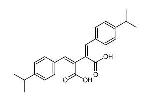 2,3-bis[(4-propan-2-ylphenyl)methylidene]butanedioic acid结构式