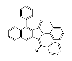 3-(α-Brom-benzyliden)-2-(o-tolyl)-7-phenyl-5,6-benzophthalimidin结构式