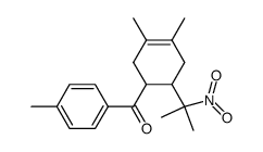 [3,4-Dimethyl-6-(1-methyl-1-nitro-ethyl)-cyclohex-3-enyl]-p-tolyl-methanone Structure