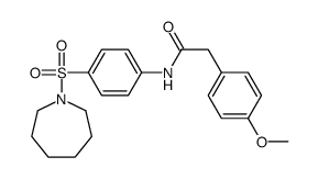 N-[4-(azepan-1-ylsulfonyl)phenyl]-2-(4-methoxyphenyl)acetamide Structure