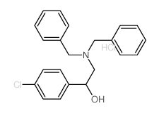 1-(4-chlorophenyl)-2-(dibenzylamino)ethanol structure
