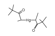 bis(4,4-dimethyl-3-oxopentan-2-yl)mercury Structure