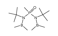 bis[tert-butyl(dimethylboryl)amino]methylphosphanoxide Structure
