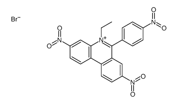 5-ethyl-3,8-dinitro-6-(4-nitrophenyl)phenanthridin-5-ium,bromide结构式