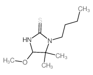 2-Imidazolidinethione,1-butyl-4-methoxy-5,5-dimethyl- Structure