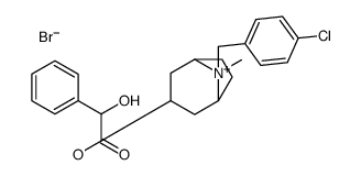 [8-[(4-chlorophenyl)methyl]-8-methyl-8-azoniabicyclo[3.2.1]octan-3-yl] 2-hydroxy-2-phenylacetate,bromide结构式