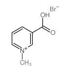 Pyridinium,3-carboxy-1-methyl-, bromide (1:1) Structure