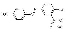 sodium 5-[(4-aminophenyl)azo]salicylate Structure