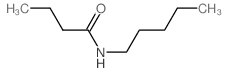 Butanamide, N-pentyl- structure
