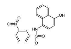 N-(4-hydroxynaphthalen-1-yl)-3-nitrobenzenesulfonamide Structure